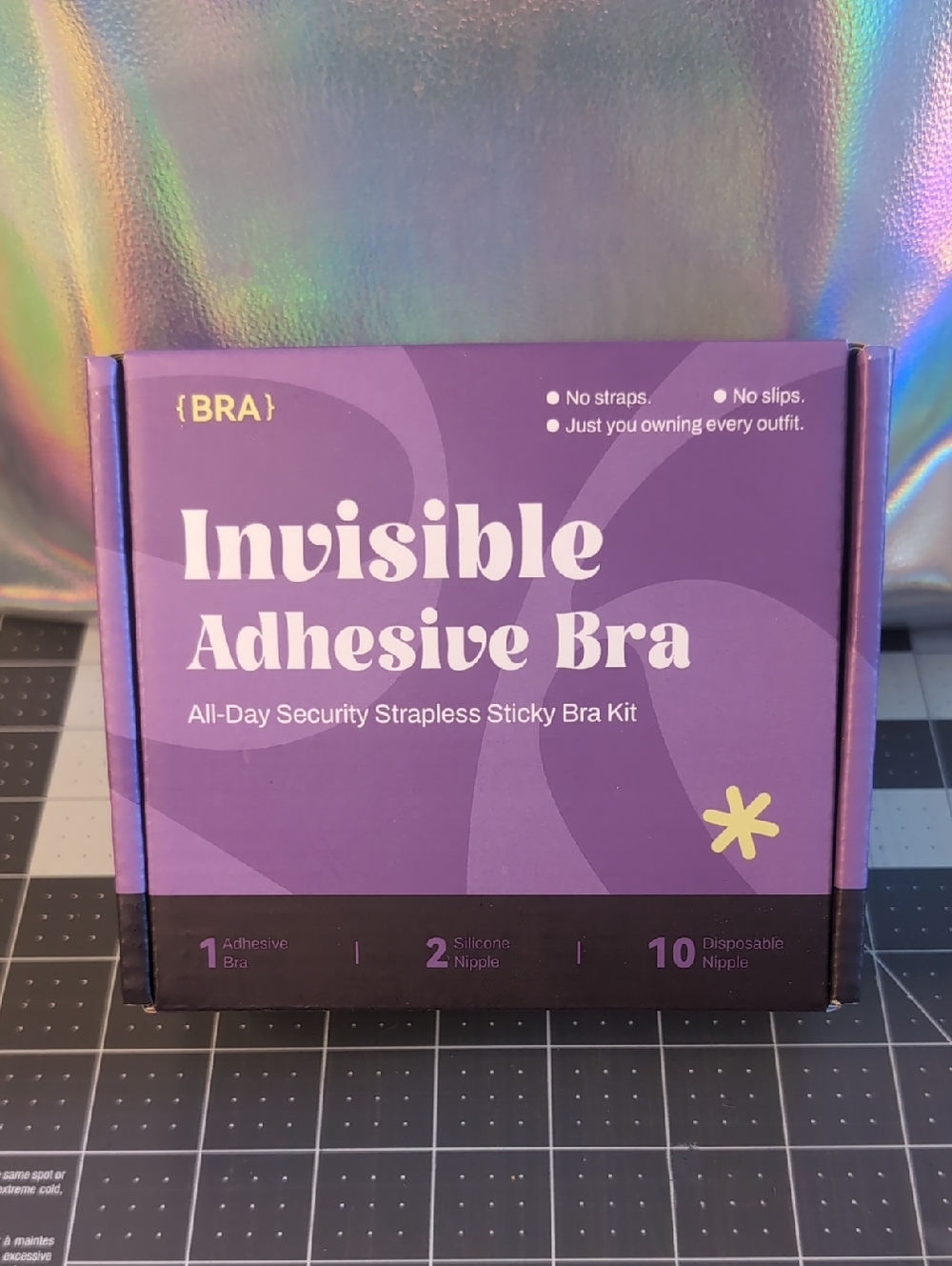 {BRA} Invisible Adhesive Bra Kit - Strapless Sticky Bra & Nipple Covers NIB